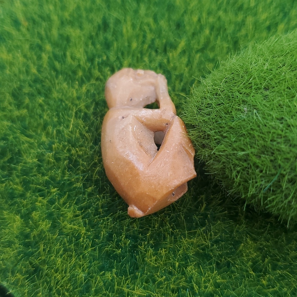 Three Wise Monkey Carved‎ Pendant P308 - Picture 3 of 4